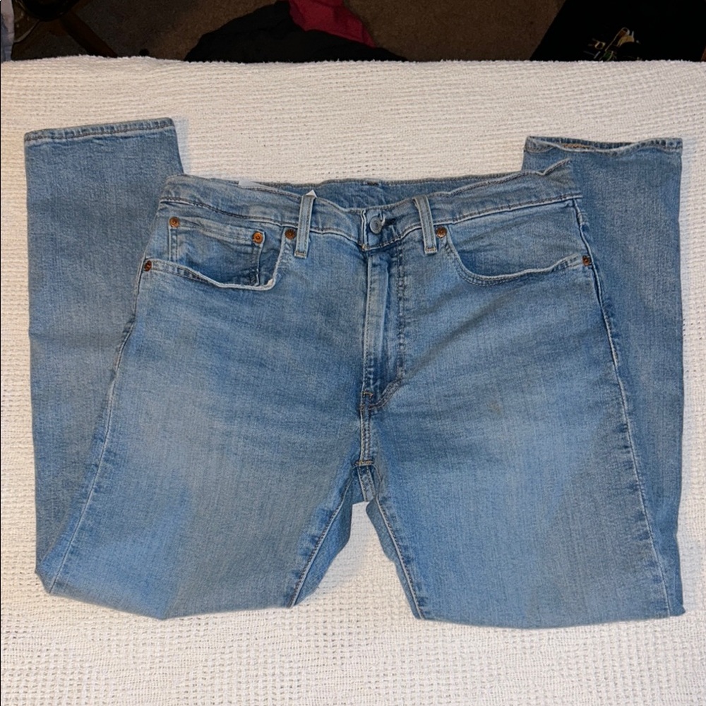 LEVIS Men's Blue Jeans W34x L30 lot 512 high waist tapered leg